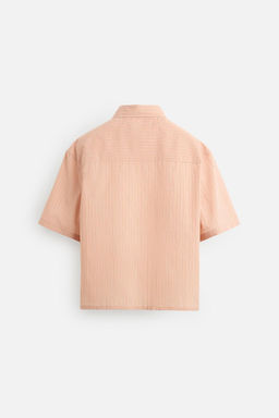 STRIPED CROPPED FIT SHIRT - Zara фото 9