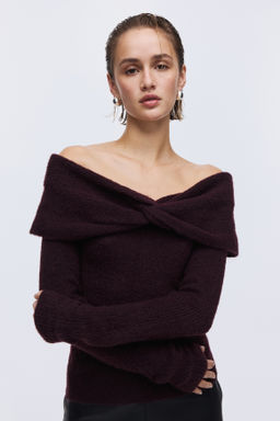Jersey off-the-shoulder - H&m фото 5
