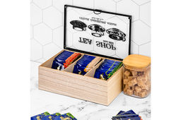 Подставка для чайных пакетиков 24*16,5*8 см Tea shop с 3-мя отделениями, с крышкой - Elan gallery фото 4
