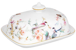 Масленка 16*12,5*8 см Певчие птички NEW BONE CHINA, фарфор - Elan gallery фото 3