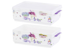 Набор 2 блюд д/холодца 800 мл 20*12,5*11,5 см Лаванда NEW BONE CHINA - Elan gallery фото 2