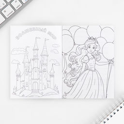 Цена за 2 шт. Набор блокнот А6, 32 листа, наклейки, магнитные закладки «Милый котенок»