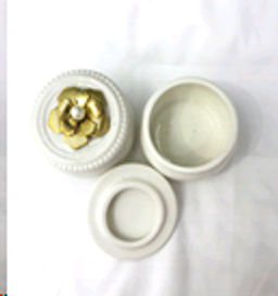 Шкатулка керамика 7,5х7,5х6 см / TC8007 /уп 144/ - Галеонтрейд фото 2