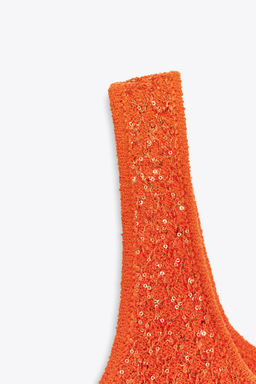 SEQUINNED KNIT TOP - Zara фото 7
