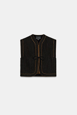 VELVET QUILTED WAISTCOAT ZW COLLECTION LIMITED EDITION - Zara фото 7
