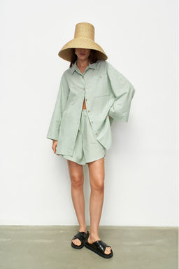 Костюм лён рубашка/шорты Irish Mint