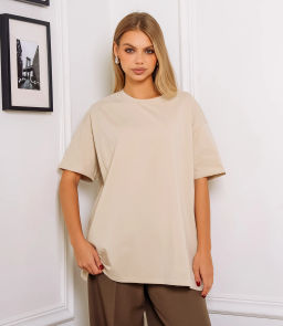 Футболка #КТ1 (22)-2, светло-бежевый