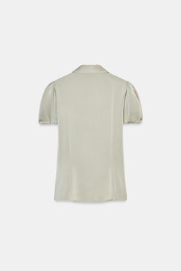 CAMISA SATINADA / Verdoso - Zara фото 7