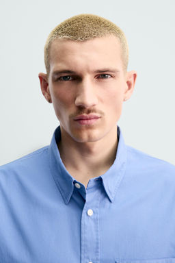 Рубашка Camisa Regular Fit Bolsillo Origins средне-синяя