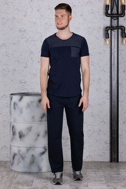 Брюки спортивные 
 3.MM001A-синий