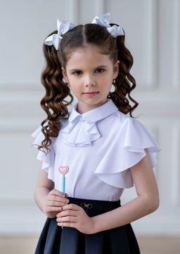 Энистон, Блузка белый/122-60-54