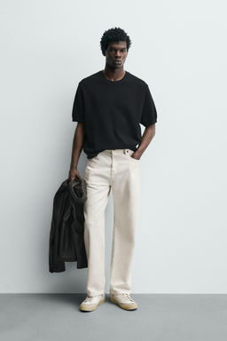 CAMISETA PUNTO RELAXED FIT / Marino