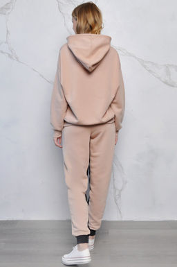 Арт. 2518 Костюм с брюками женский 44-52 (5 шт) Цвет:верх-персик, низ-персик, черный - Калинка фото 15