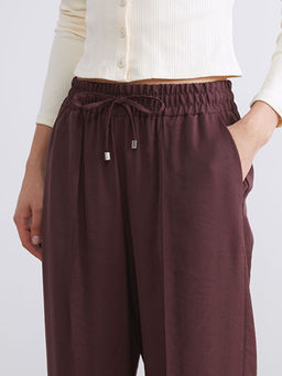 Beli Lastikli Modal Kar???ml? Kad?n Pantolon