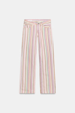 JEANS TRF WIDE LEG TIRO BAJO RAYAS / Rayas