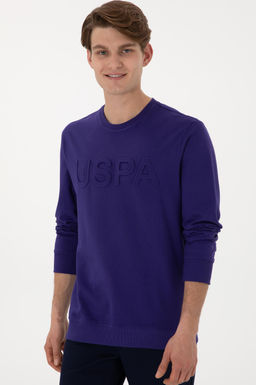 Erkek Mor Basic Sweatshirt - U.s. polo assn фото 3