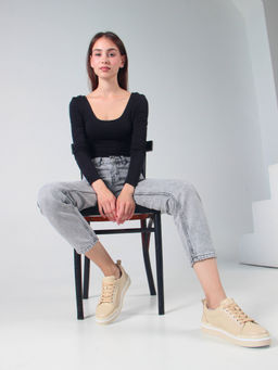 Кеды 158.palomabe/w. Бежевый