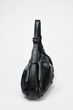 MAXI BUCKET BAG WITH GATHERED DETAIL AND BUCKLE - Zara фото 5