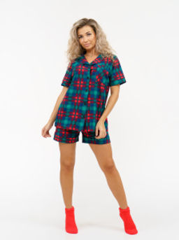 956 Пижама "Зеленая клетка"