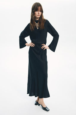 Vestido de saten con espalda descubierta - H&m фото 2