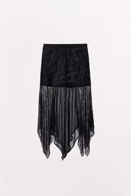 COMBINED GEORGETTE SKIRT - Zara фото 4