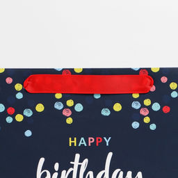 Пакет ламинированный горизонтальный Happy Birthday, ML 27 23 11,5 см - Дарите счастье фото 3