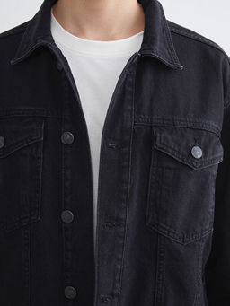 Standart Kal?p Erkek Jean Ceket