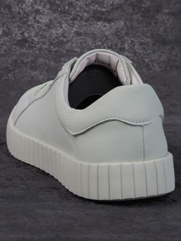 05-PDA175-5 LT. GREEN Кроссовки женские (натуральная кожа)