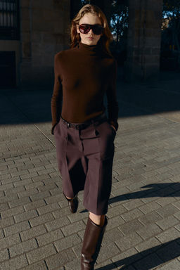 LONG BERMUDA SHORTS WITH BELT - Zara фото 3