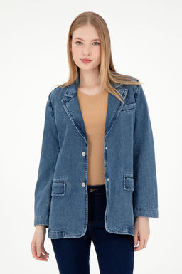 Женская голубая джинсовая рубашка Неожиданная скидка в корзине - U.s. polo assn фото 3