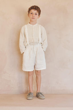 6-10 A?OS/ BLUSA PLIEGUES ALGOD?N LINO LIMITED EDITION / Crudo - Zara фото 2