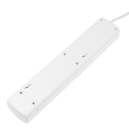 Сетевой фильтр Luazon Lighting, 5 розеток, 5 м, 3500 Вт, 3×1 мм2, 16 A, 220 В, c предохранителем, белый
