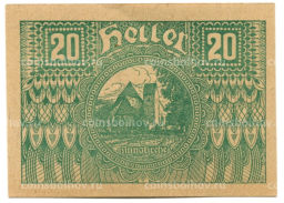20 геллеров 1920 года Австрия Пёггшталь (нотгельд)