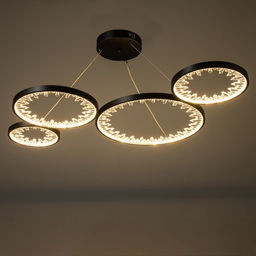 Светильник «Кристалл» LED 130 Вт 3000-6000К черный 96×55×100 см BayerLux