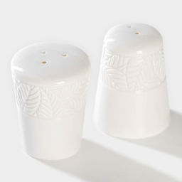 Набор для специй фарфоровый Magistro Сrotone, 2 предмета: солонка, перечница, 90 мл, 67,5 см, цвет белый  фото 5