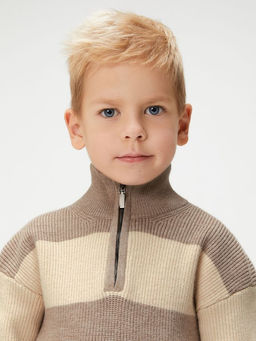 ACOOLA / Свитер детский для мальчиков Albert бежевый фото 4