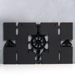 Фоторамка-коллаж на 10 фото 10×15 см «Якорь и штурвал», пластик, мультирамка, т. Золото, 41×68 см