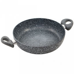 Жаровня с антипригарным покрытием д28см Stone Pan, h6,7см, s0,3см, ручки из термостойкого пластика, усиленное минералами покрытие (Россия)