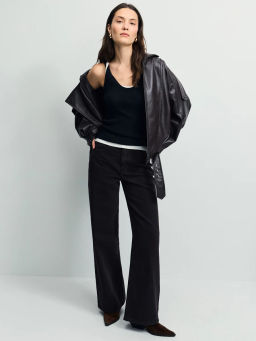 Джинсы wide leg с высокой посадкой / Zarina  фото 5