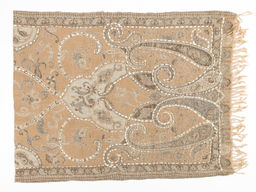 Палантин с вышивкой (шерсть вареная) в ассортименте № Тк906/44 - Ганг фото 2