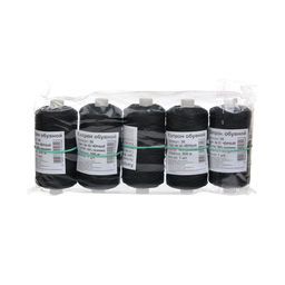 Нитки 3К капрон цв.черный 200м уп.5шт