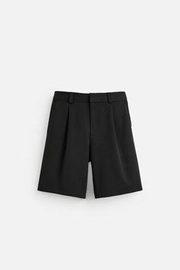 TEXTURED BERMUDA SHORTS WITH PLEATS - Zara фото 6