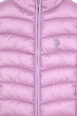 K_z _ocuk Lila Kapitone _i_me Yelek Sepette S_rpriz _ndirim - U.s. polo assn фото 4