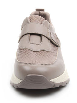 03-A238-5 DK. BEIGE Кроссовки женские (натуральная кожа)