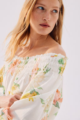 Blusa off-the-shoulder - H&m фото 3