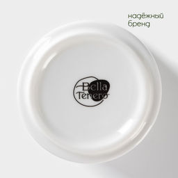 Набор керамический для специй на бамбуковой подставке BellaTenero Герда, 3 предмета: солонка 120 мл, перечница 120 мл, сахарница с ложкой 220 мл, белы...  фото 12