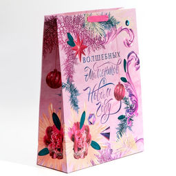Пакет ламинированный вертикальный Волшебных моментов, L 31 40 11,5 см - Дарите счастье фото 2