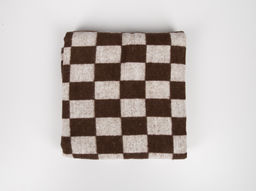 Одеяло байковое 140*205 клетка цв. корич. (Россия)