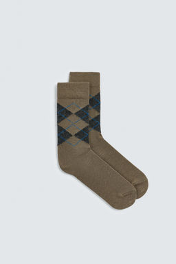 ARGYLE WOOL SOCKS