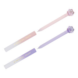 Ручка шар. MESHU "Glossy Paw" (MS_65681) синяя, 0.7мм, корпус ассорти, с фигуркой